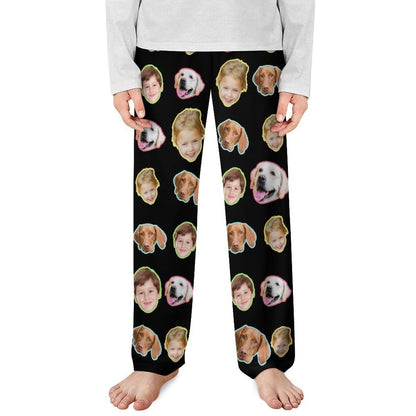 WEPRINTMEPajama PantsCustom Pet Kids Pants All Faces Pajama Pants