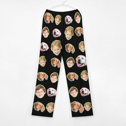 WEPRINTMEPajama PantsCustom Pet Kids Pants All Faces Pajama Pants