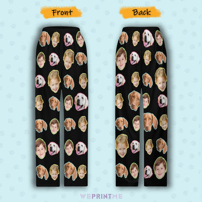 WEPRINTMEPajama PantsCustom Pet Kids Pants All Faces Pajama Pants