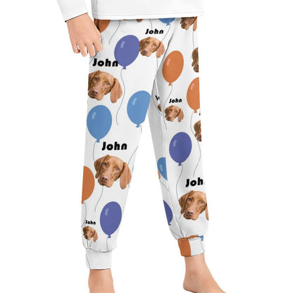 WEPRINTMEPajama PantsCustom Pet Kids Pants Balloon Face Pajama Pants