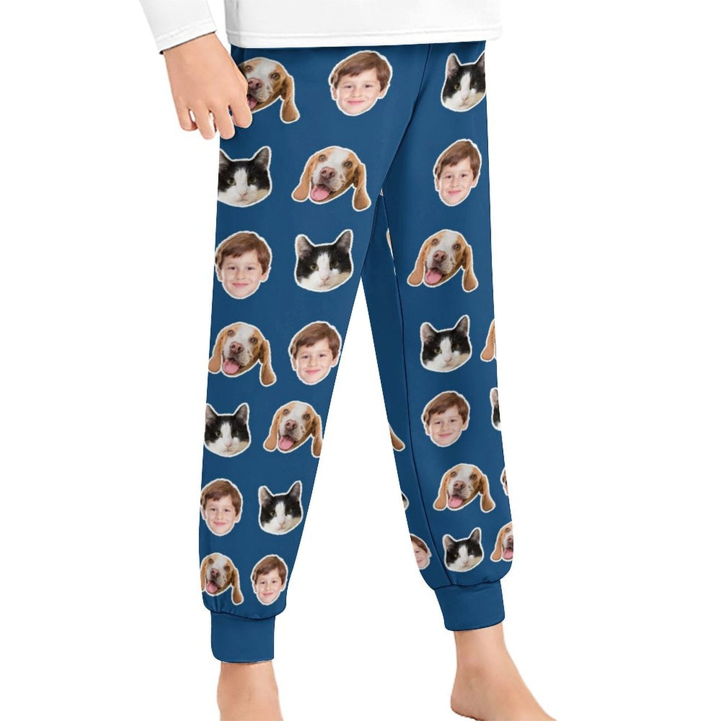 WEPRINTMEPajama PantsCustom Pet Kids Pants Face Pajama Pants