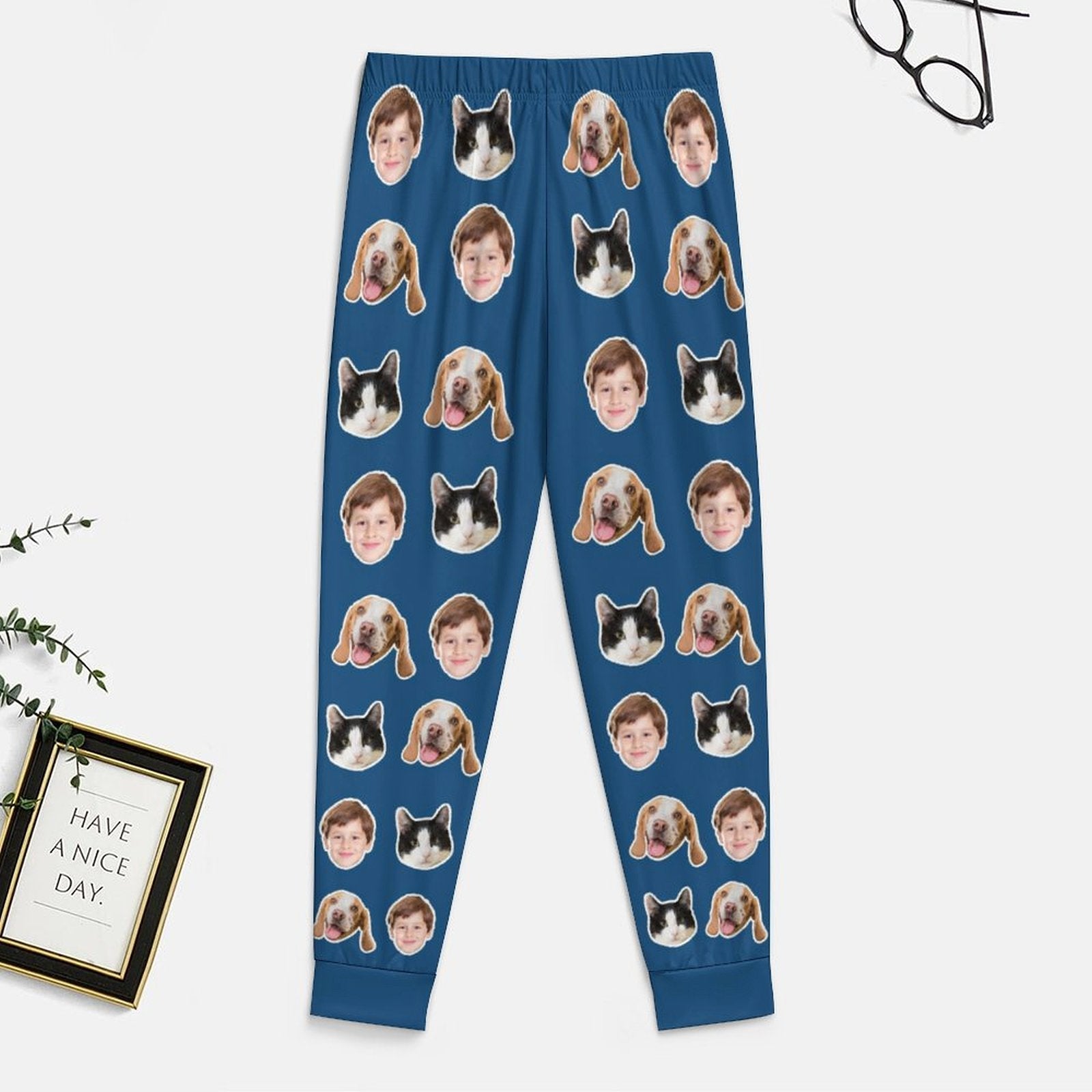 WEPRINTMEPajama PantsCustom Pet Kids Pants Face Pajama Pants