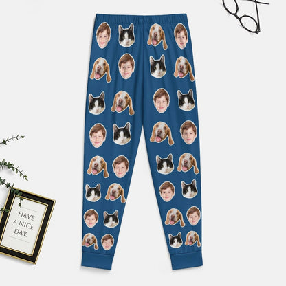 WEPRINTMEPajama PantsCustom Pet Kids Pants Face Pajama Pants