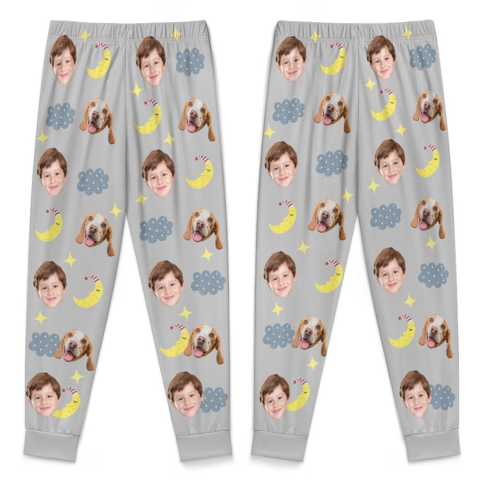 WEPRINTMEPajama PantsCustom Pet Kids Pants Good Night Face Pajama Pants