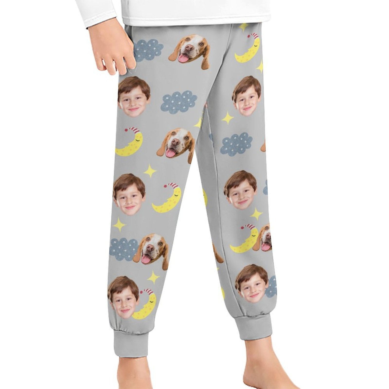WEPRINTMEPajama PantsCustom Pet Kids Pants Good Night Face Pajama Pants