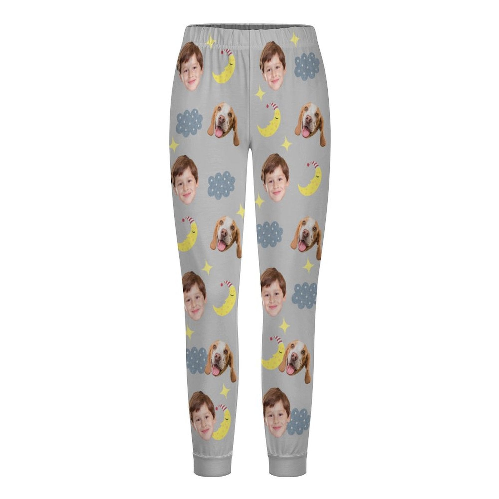WEPRINTMEPajama PantsCustom Pet Kids Pants Good Night Face Pajama Pants