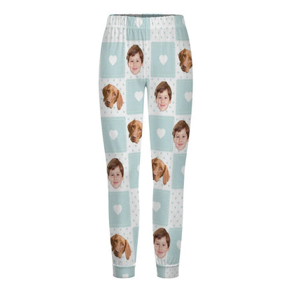 WEPRINTMEPajama PantsCustom Pet Kids Pants Heart Block Pajama Pants