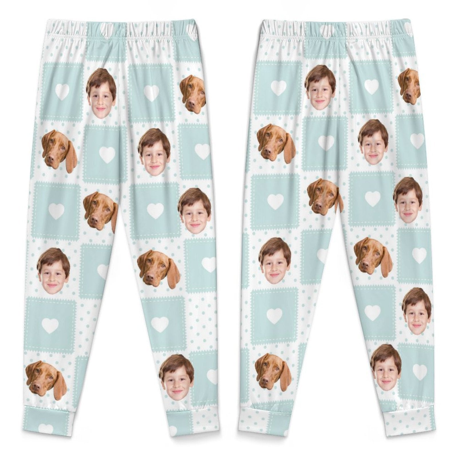 WEPRINTMEPajama PantsCustom Pet Kids Pants Heart Block Pajama Pants