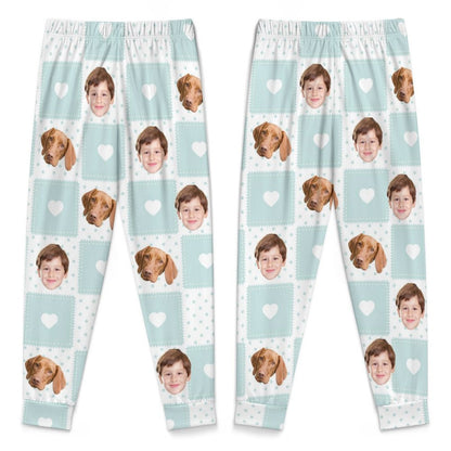 WEPRINTMEPajama PantsCustom Pet Kids Pants Heart Block Pajama Pants