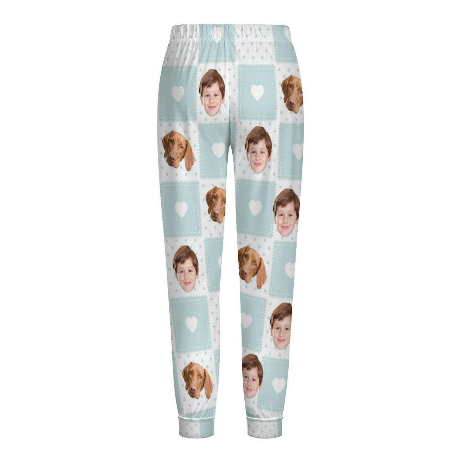 WEPRINTMEPajama PantsCustom Pet Kids Pants Heart Block Pajama Pants