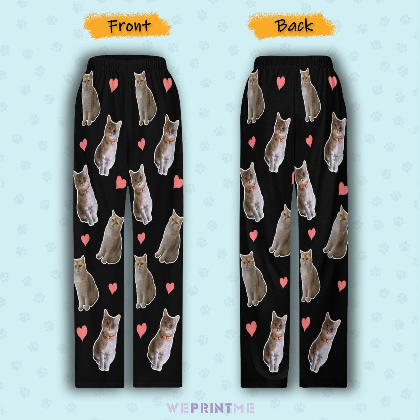 WEPRINTMEPajama PantsCustom Pet Kids Pants Heart Pet Pajama Pants
