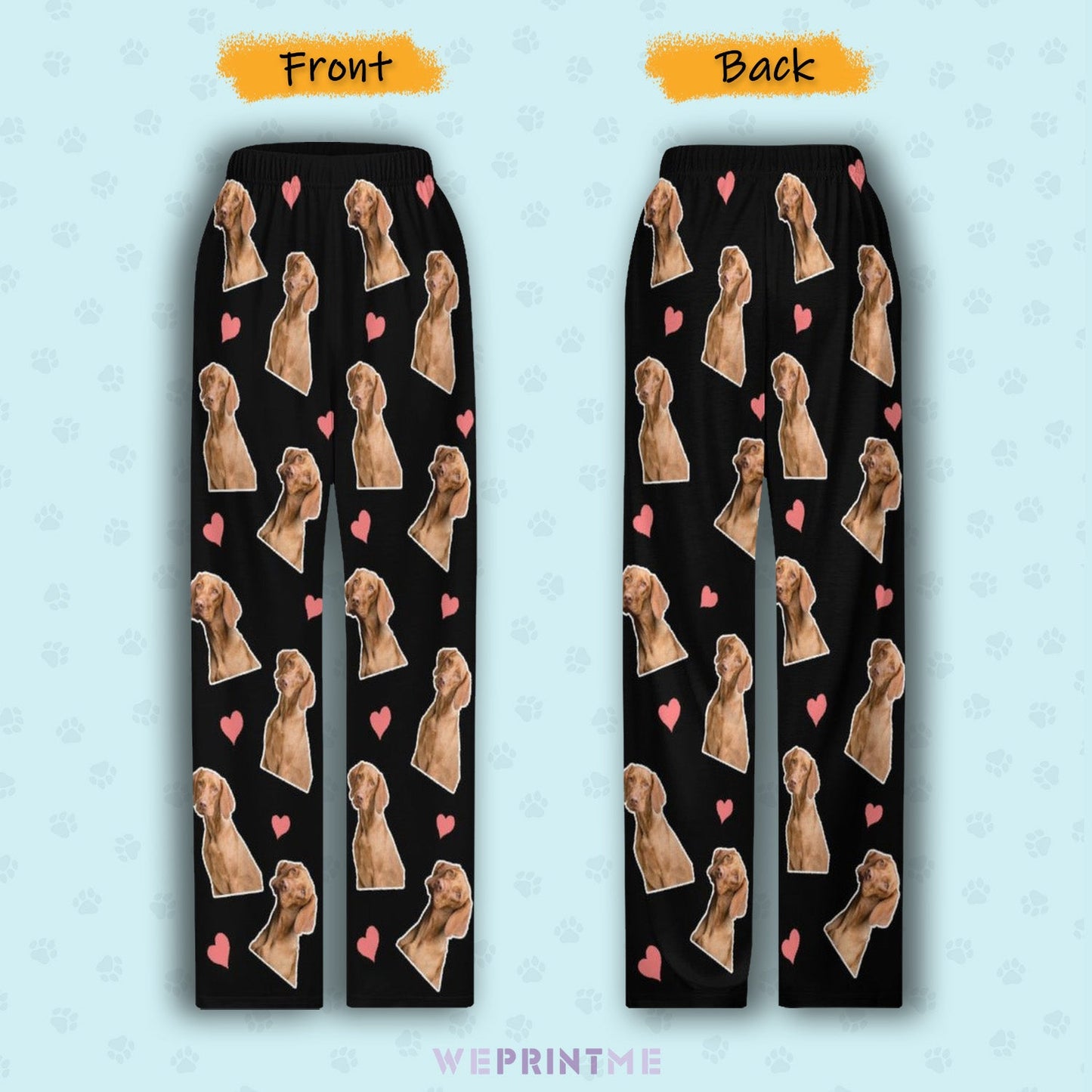 WEPRINTMEPajama PantsCustom Pet Kids Pants Heart Pet Pajama Pants