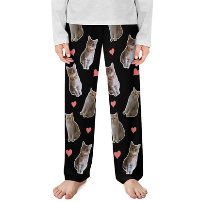 WEPRINTMEPajama PantsCustom Pet Kids Pants Heart Pet Pajama Pants