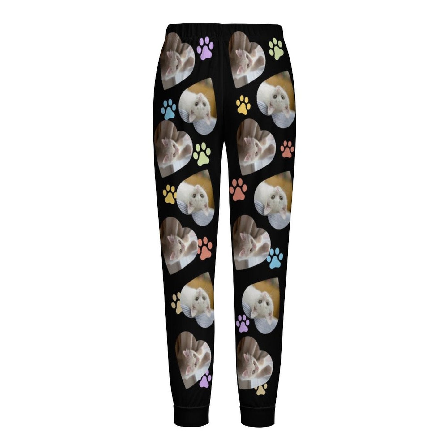 WEPRINTMEPajama PantsCustom Pet Kids Pants Heart Photo Pajama Pants