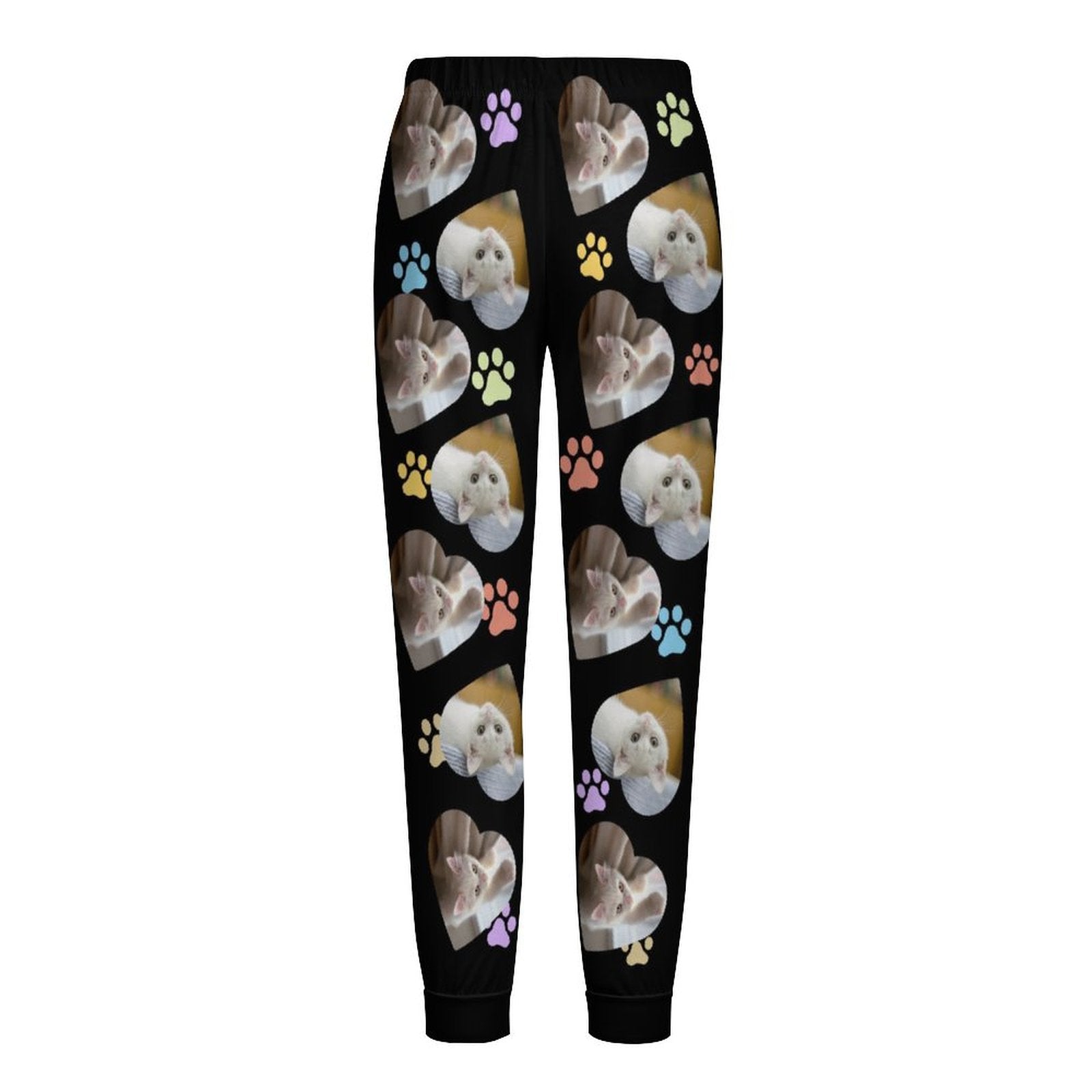 WEPRINTMEPajama PantsCustom Pet Kids Pants Heart Photo Pajama Pants