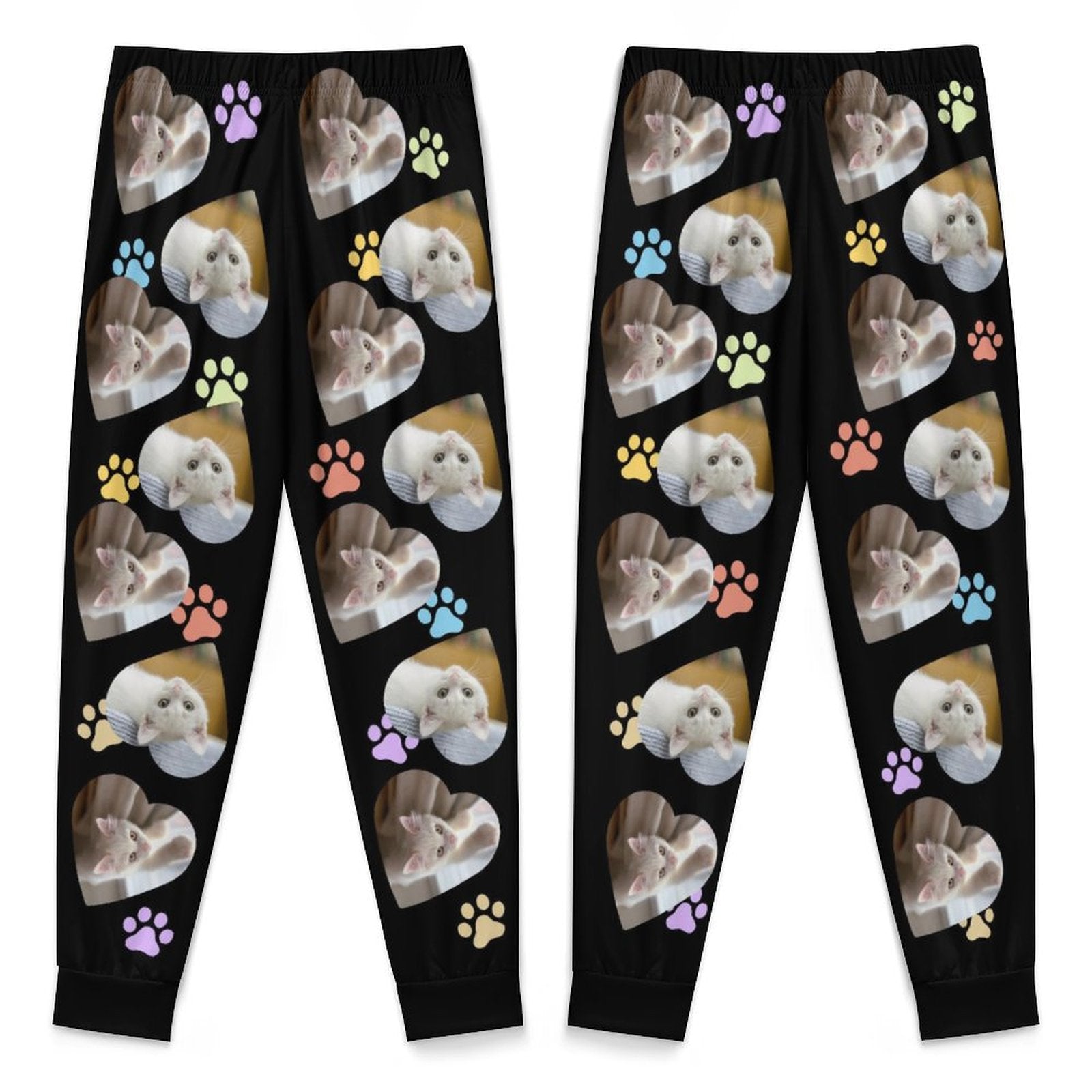 WEPRINTMEPajama PantsCustom Pet Kids Pants Heart Photo Pajama Pants