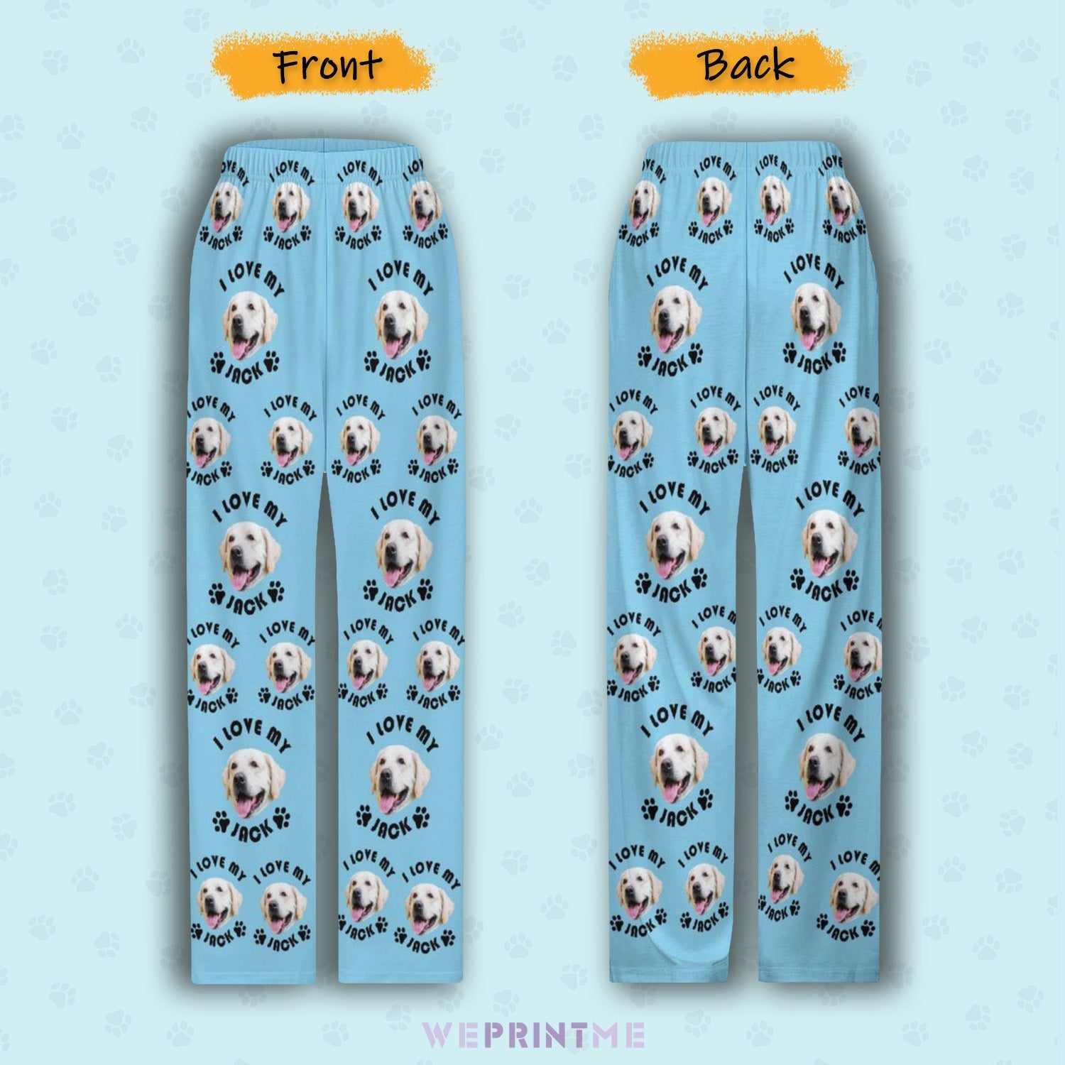 WEPRINTMEPajama PantsCustom Pet Kids Pants I Love My Pet Pajama Pants