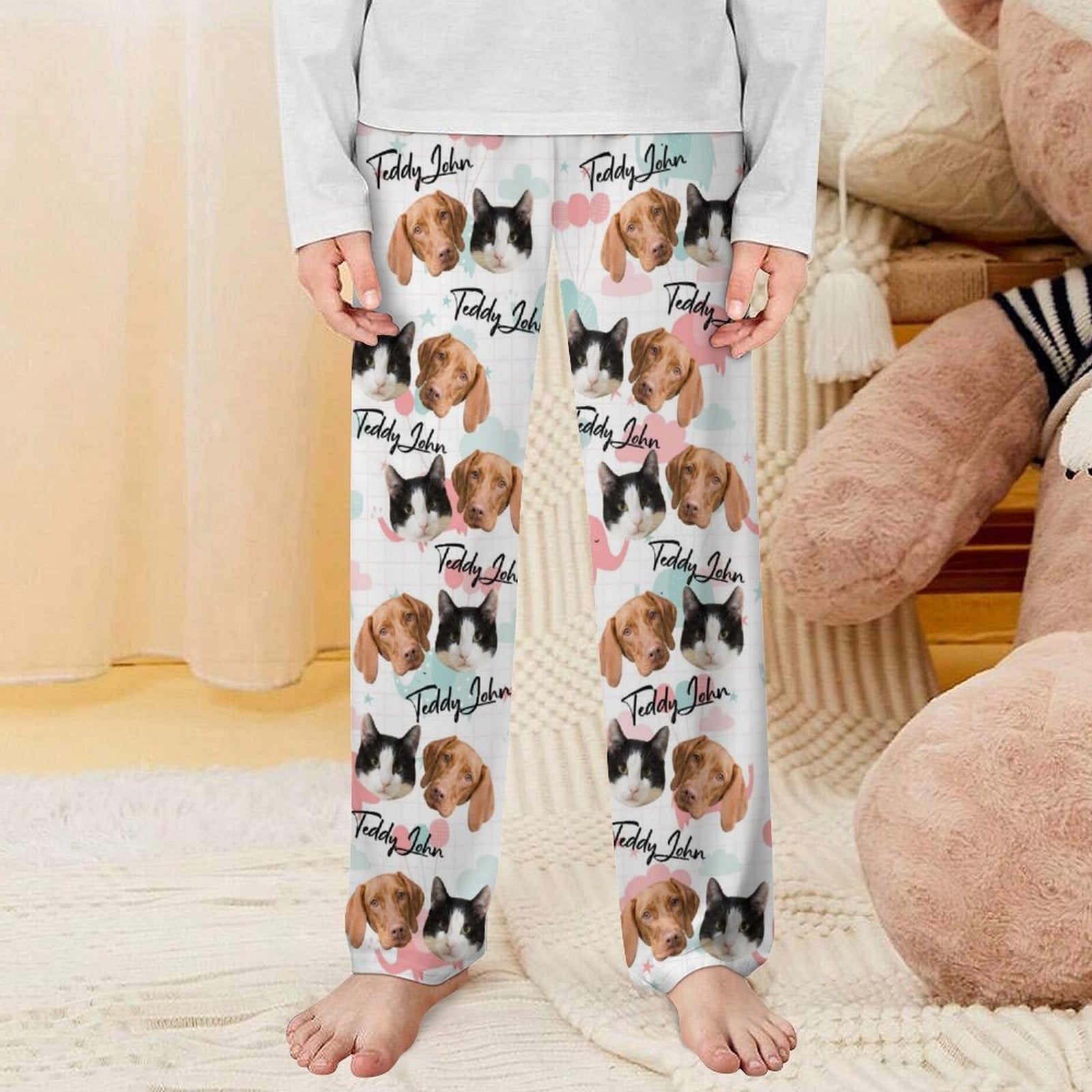 WEPRINTMEPajama PantsCustom Pet Kids Pants Kid and Pet Pajama Pants