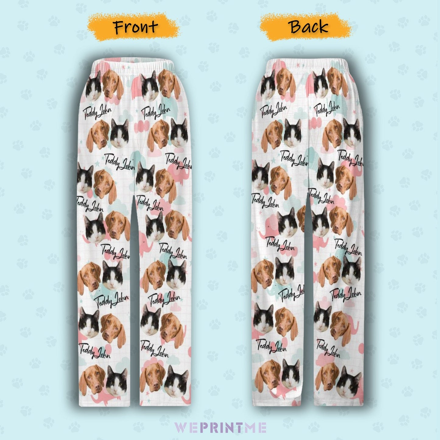 WEPRINTMEPajama PantsCustom Pet Kids Pants Kid and Pet Pajama Pants