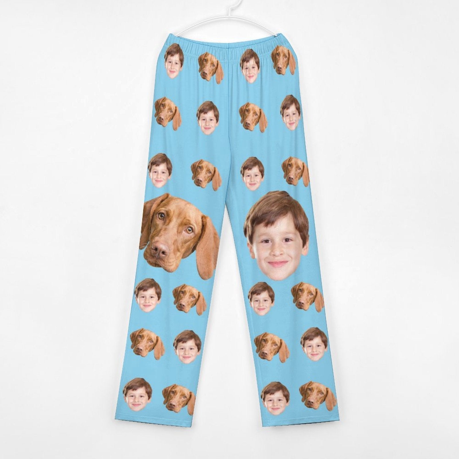 WEPRINTMEPajama PantsCustom Pet Kids Pants Kid and Pets Face Pajama Pants