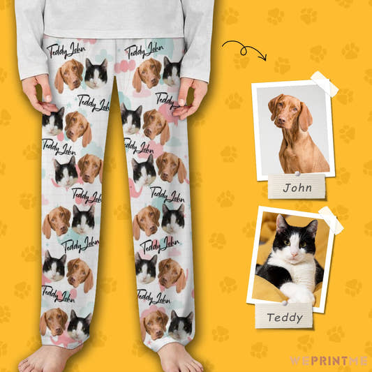 WePrintMePajama PantsCustom Pet Kids Pants Love You Pajama Pants