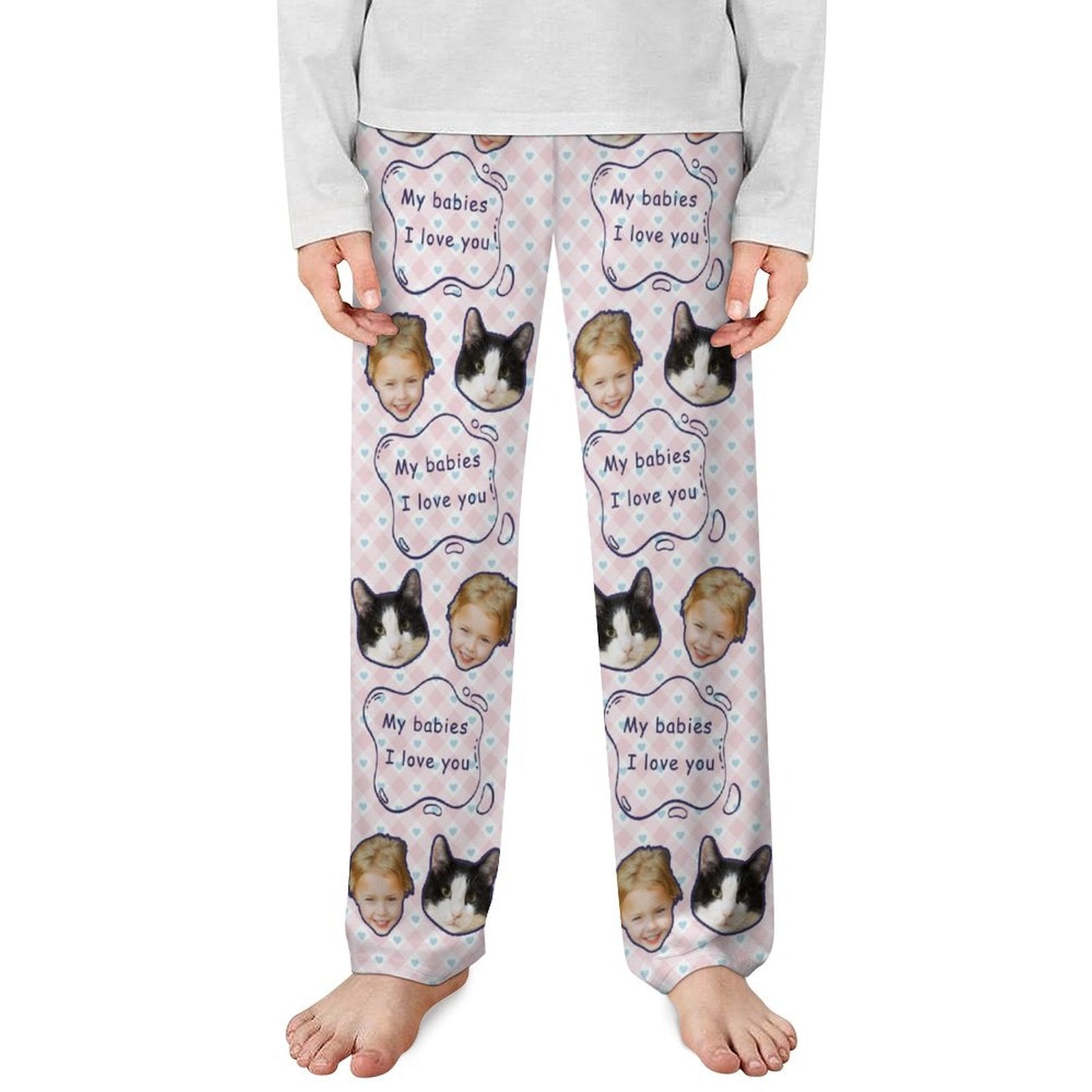 WEPRINTMEPajama PantsCustom Pet Kids Pants My Babies Pajama Pants
