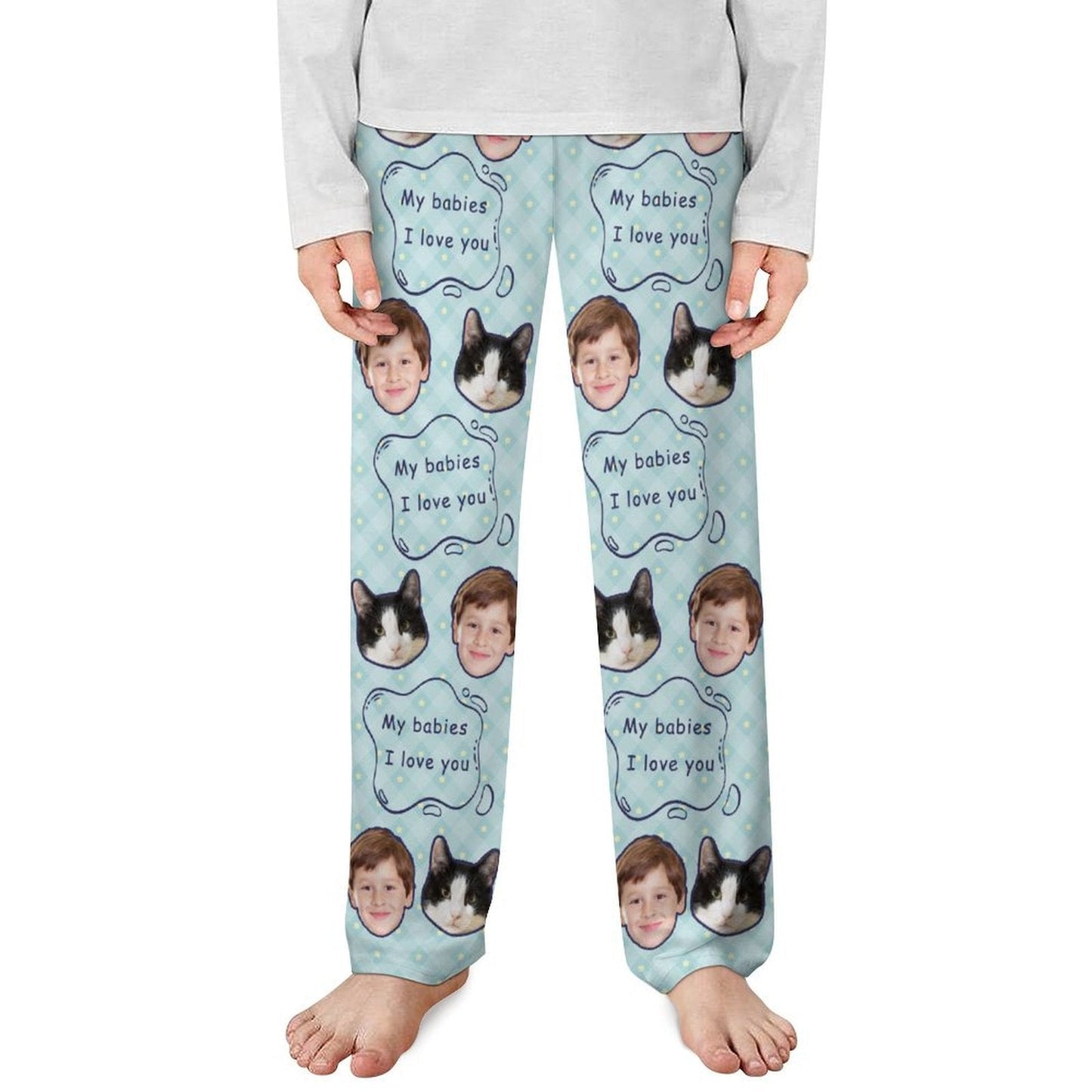 WEPRINTMEPajama PantsCustom Pet Kids Pants My Babies Pajama Pants