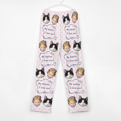 WEPRINTMEPajama PantsCustom Pet Kids Pants My Babies Pajama Pants