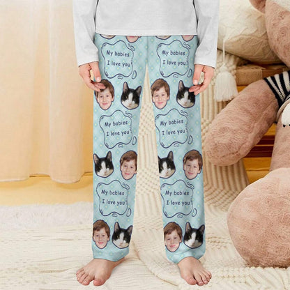 WEPRINTMEPajama PantsCustom Pet Kids Pants My Babies Pajama Pants