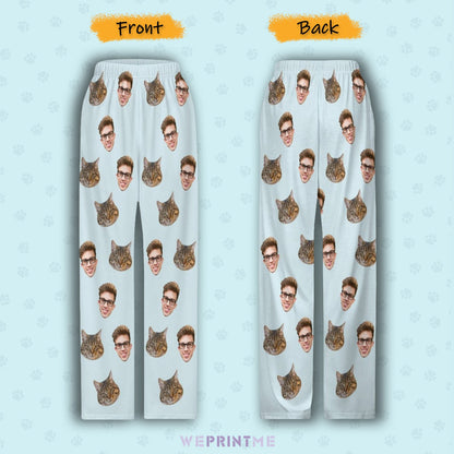 WEPRINTMEPajama PantsCustom Pet Kids Pants Pet and Kids Face Pajama Pants