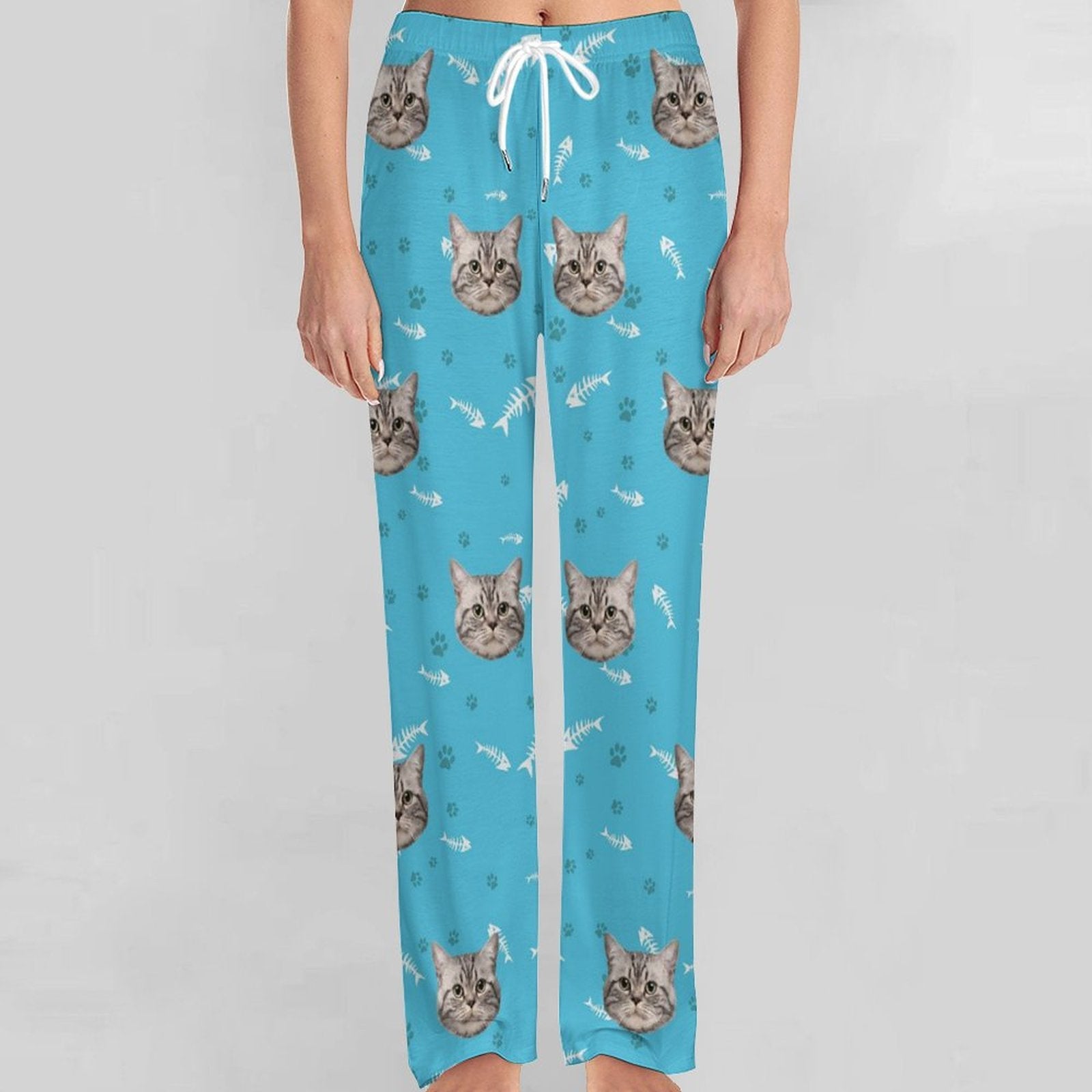 WEPRINTMEPajama PantsPersonalized Pet Pants Face Dogs or Cats Unisex Pajama Pants