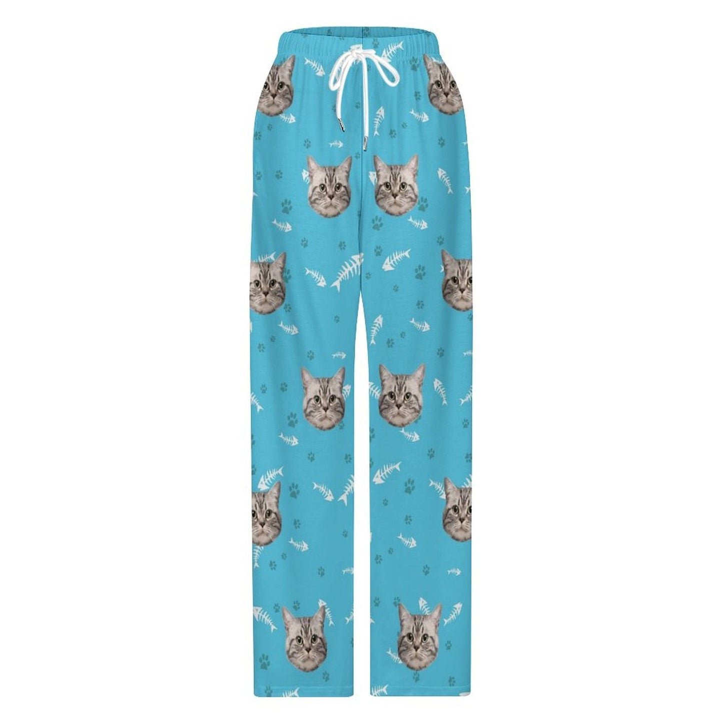 WEPRINTMEPajama PantsPersonalized Pet Pants Face Dogs or Cats Unisex Pajama Pants