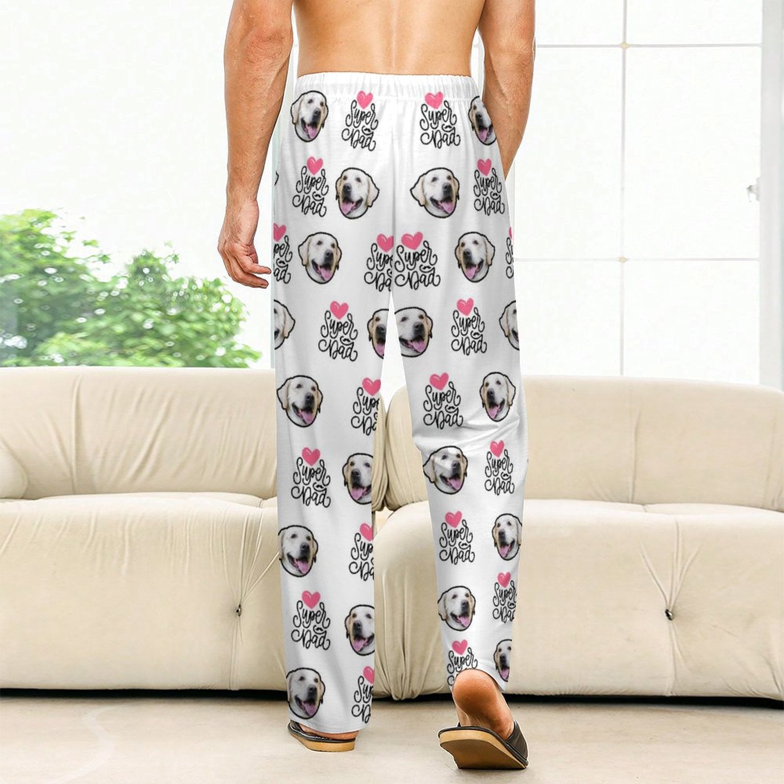 WEPRINTMEPajama PantsPersonalized Pet Pants Face Love Dad Unisex Pajama Pants