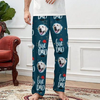 WEPRINTMEPajama PantsPersonalized Pet Pants Face Love Dad Unisex Pajama Pants
