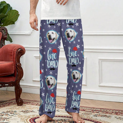 WEPRINTMEPajama PantsPersonalized Pet Pants Face Love Dad Unisex Pajama Pants
