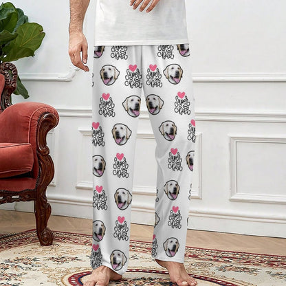WEPRINTMEPajama PantsPersonalized Pet Pants Face Love Dad Unisex Pajama Pants