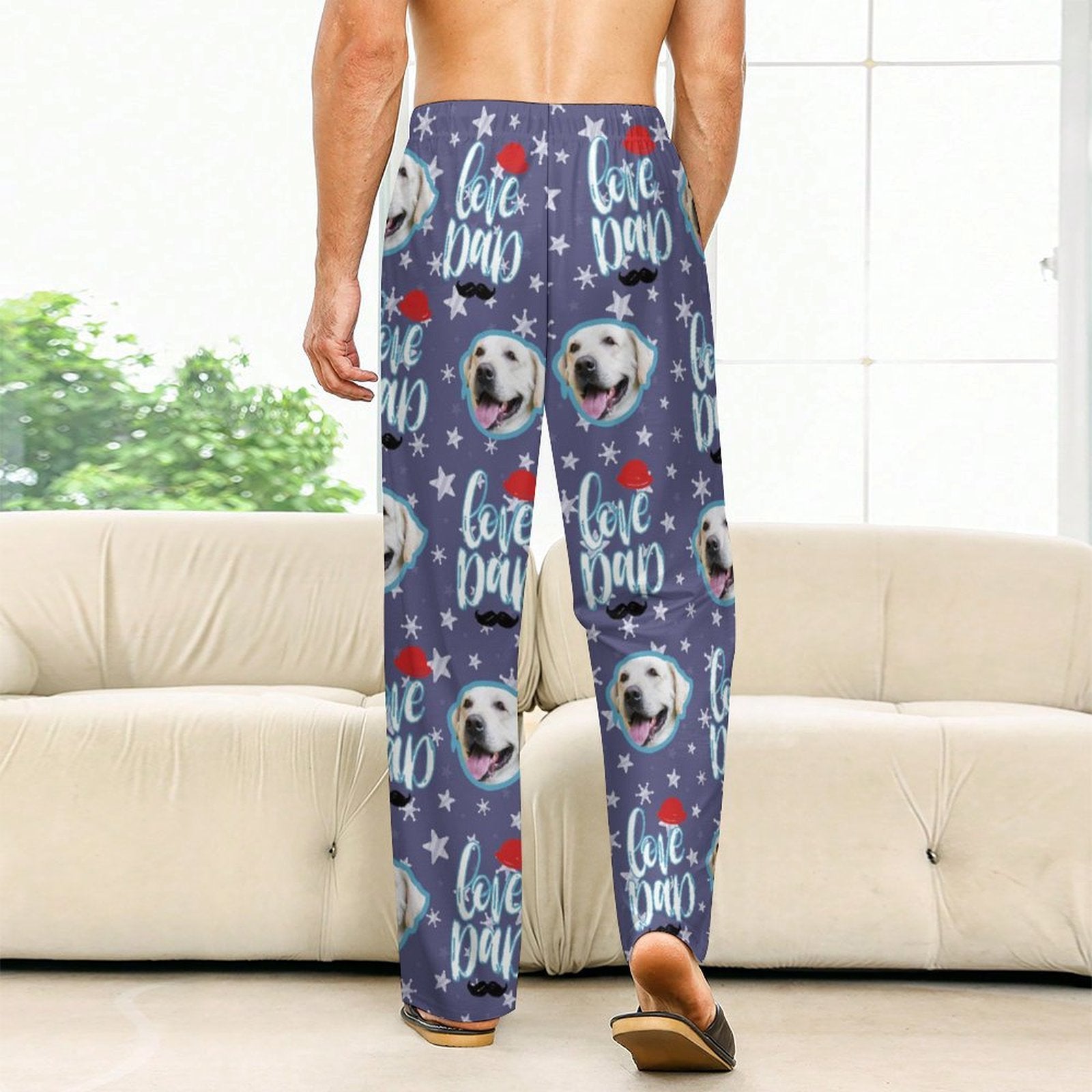 WEPRINTMEPajama PantsPersonalized Pet Pants Face Love Dad Unisex Pajama Pants