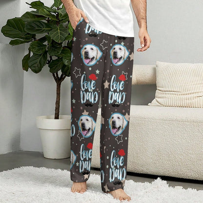 WEPRINTMEPajama PantsPersonalized Pet Pants Face Love Dad Unisex Pajama Pants