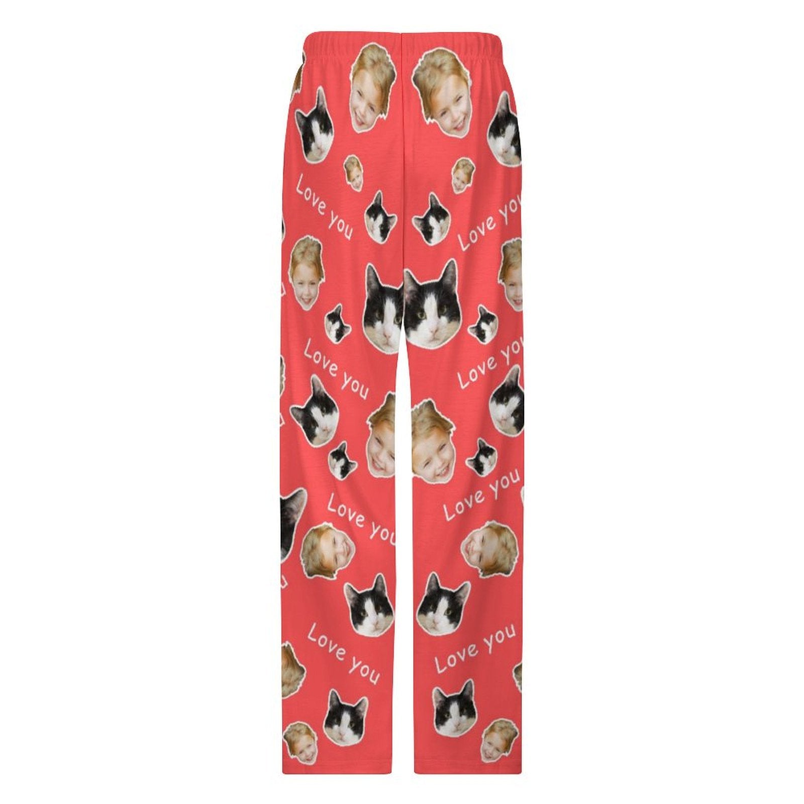 WEPRINTMEPajama PantsPersonalized Pet Pants Love You Face Pajama Pants