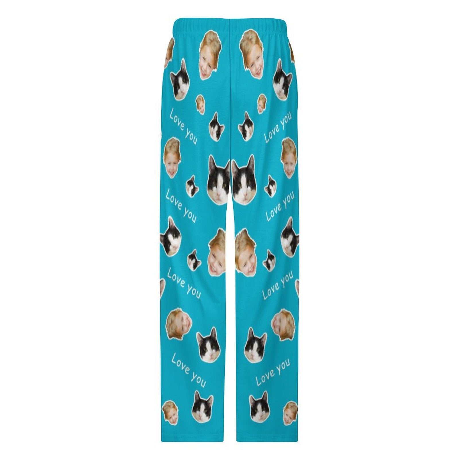 WEPRINTMEPajama PantsPersonalized Pet Pants Love You Face Pajama Pants