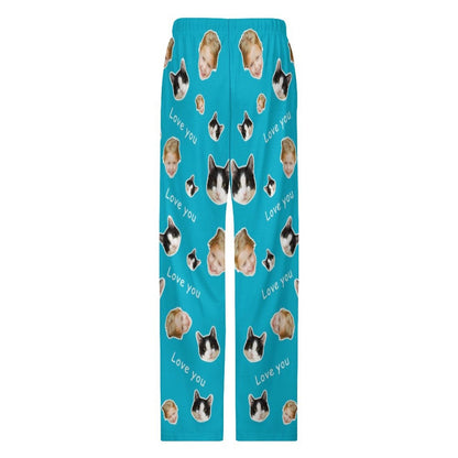 WEPRINTMEPajama PantsPersonalized Pet Pants Love You Face Pajama Pants