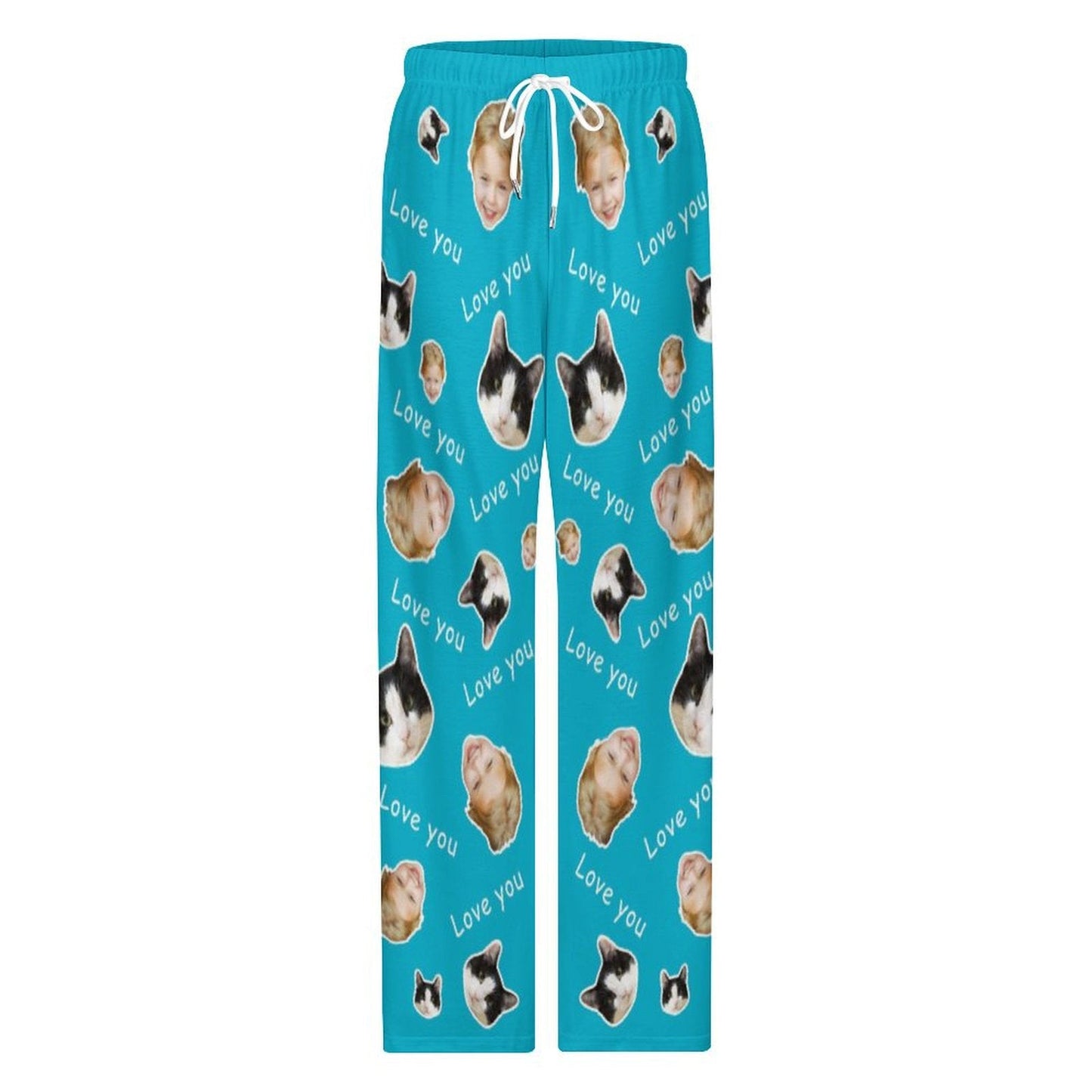 WEPRINTMEPajama PantsPersonalized Pet Pants Love You Face Pajama Pants
