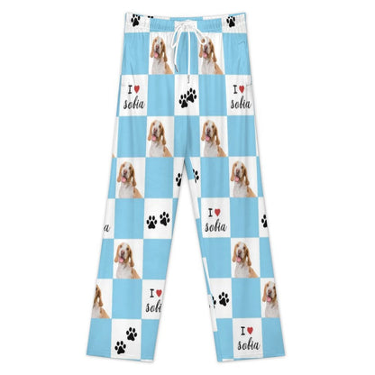 WEPRINTMEPajama PantsPersonalized Pet Pants Plaid and Paws Pajama Pants