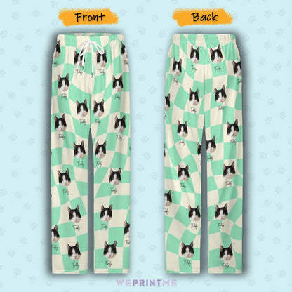 WEPRINTMEPajama PantsPersonalized Pet Pants Twisted plaid Pajama Pants