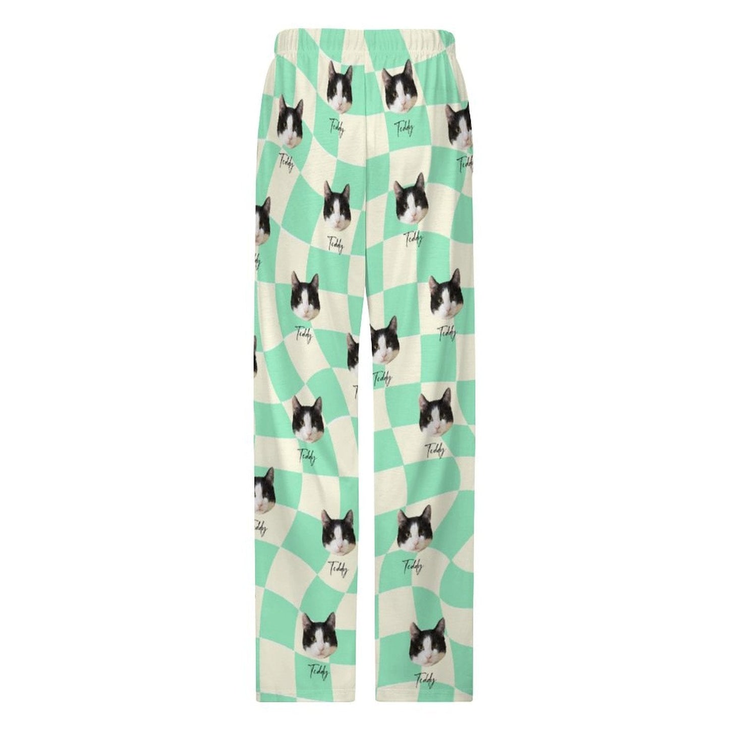 WEPRINTMEPajama PantsPersonalized Pet Pants Twisted plaid Pajama Pants