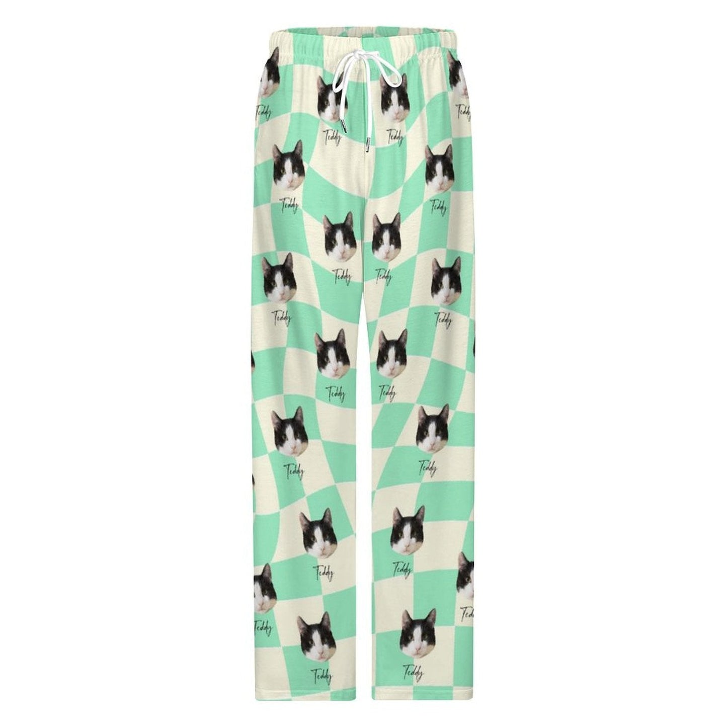 WEPRINTMEPajama PantsPersonalized Pet Pants Twisted plaid Pajama Pants