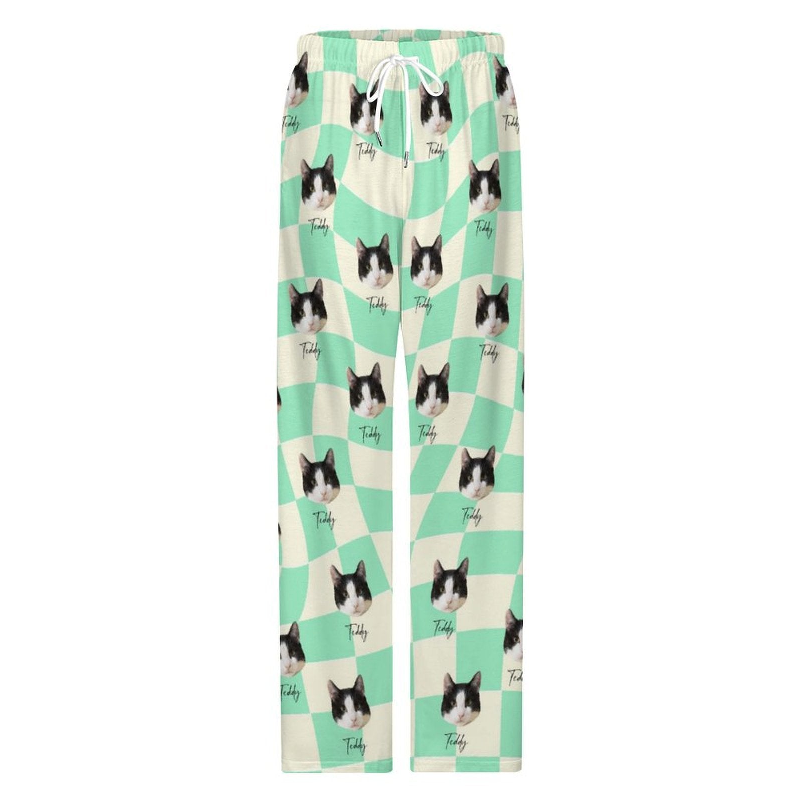 WEPRINTMEPajama PantsPersonalized Pet Pants Twisted plaid Pajama Pants
