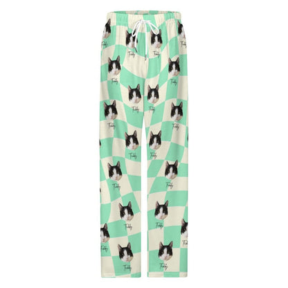 WEPRINTMEPajama PantsPersonalized Pet Pants Twisted plaid Pajama Pants