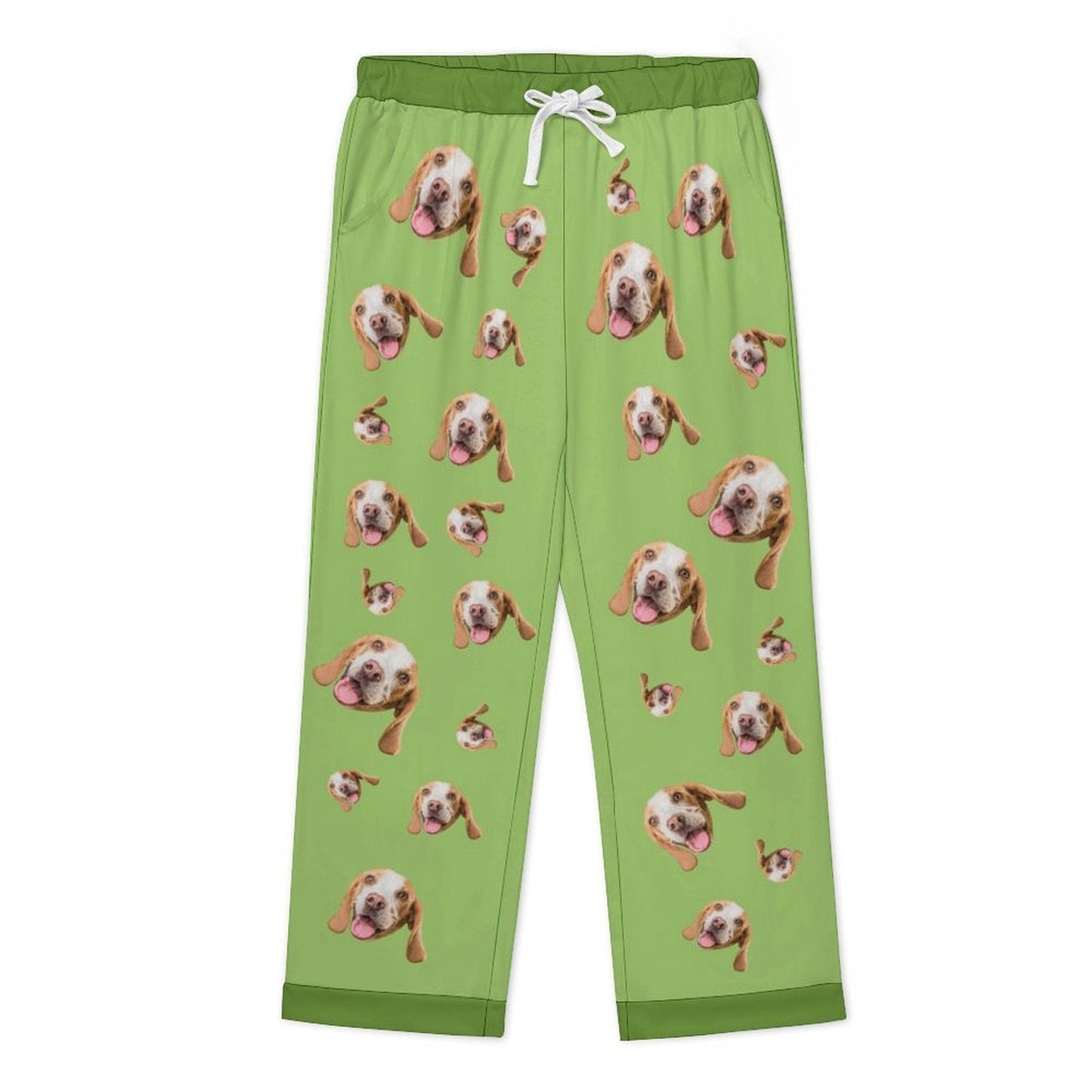 WEPRINTMEPajamasCustom Pet Face Pet Everywhere Men's Cotton Long Pajama Set