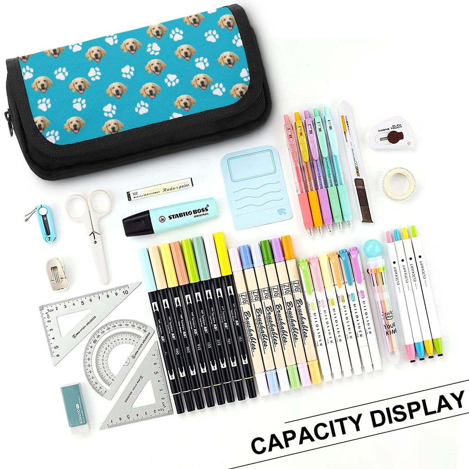 WEPRINTMEPen CaseCustom Pet Face Double Pencil Case
